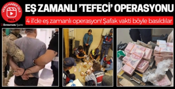 Bursa'da tefecileri şafak vakti böyle bastılar...Mal varlıklarına el konulacak