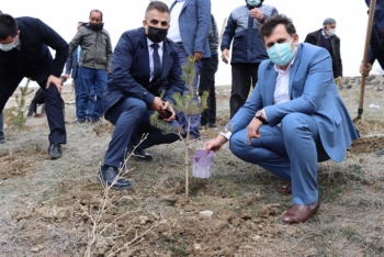 Çat'ta Yavi Şehitleri için 33 fidan dikildi