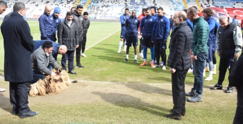 Dadaş kurban kesti