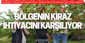 Devlet desteği ile hayalini kurduğu meyve bahçesine kavuştu