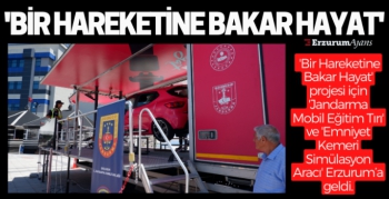 Emniyet kemeri simülasyon aracı Erzurum'da