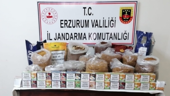Erzurum'da kaçak sigara operasyonu