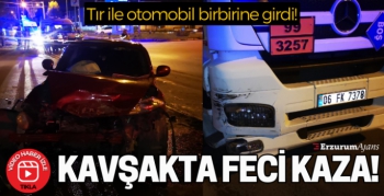 Erzurum'da trafik kazası: 1 yaralı
