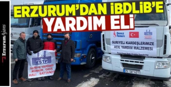 Erzurum Sivil Toplum Platformu'ndan Suriye'ye yardım