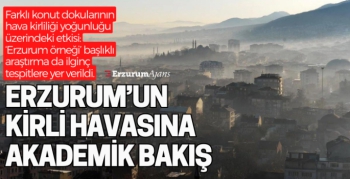 Erzurum'un kirli havası mercek altında