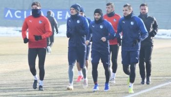 Erzurumspor Ankaragücü hazırlıklarını sürdürdü