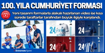 Erzurumspor FK'dan Cumhuriyet'in 100. yılına özel forma