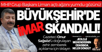 Gazeteci Onur Sağsöz'ün ortaya çıkardığı imar skandalında son perde!
