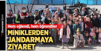 İlkokul öğrencilerinden jandarma ziyareti 