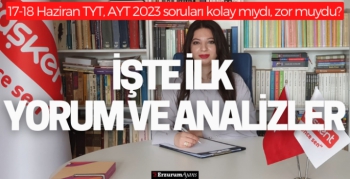 Karataş; Sorular zor değil, sınav zor