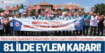 Memurlardan, kamu işverenine zam protestosu
