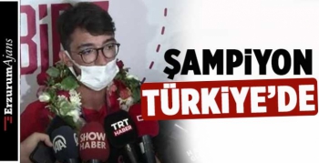 Olimpiyat Şampiyonu Mete Gazoz yurda döndü
