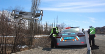 Oltu Jandarmadan drone destekli uygulama