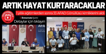 Onlar artık resmen AFAD Gönüllüsü