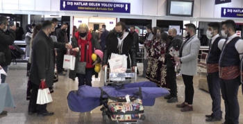 Palandöken'e ilk turist kafilesi geldi