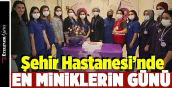 Prematüre bebekler için pasta kesildi