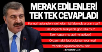 Sağlık Bakanı Koca'dan Eris varyantı açıklaması!