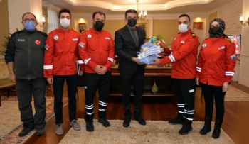 TAMGA Vali Okay Memiş'i ziyaret etti