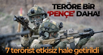 Terör örgütüne bir 'Pençe' darbesi daha: 7 terörist etkisiz