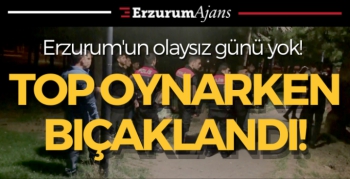 Top oynayan gençlere bıçakla saldırdılar
