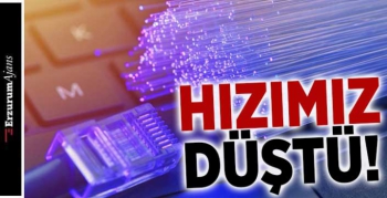 Türkiye'nin internet hızı düştü 
