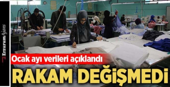 Ücretli çalışan sayısı aylık olarak değişmedi