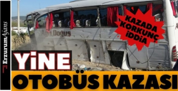 Uşak'ta yolcu otobüsü devrildi