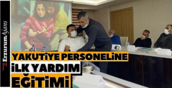Yakutiye Belediyesi personellerine ilk yardım eğitimi verildi