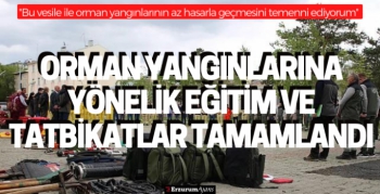 Yangın ekiplerinin işbaşı eğitimleri tamamlandı