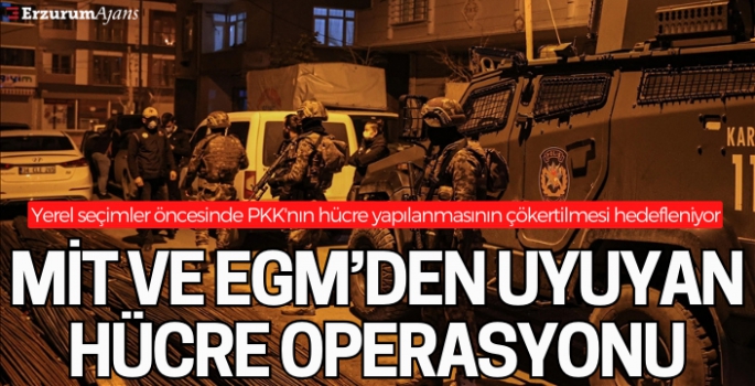 MİT ve Emniyet'ten 18 ilde PKK'nın hücre yapılanmasına operasyon