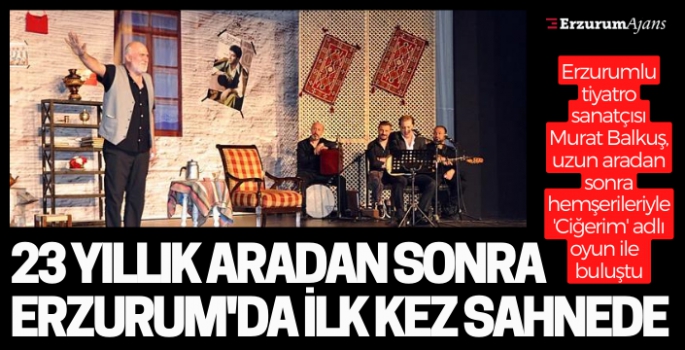 Murat Balkuş 23 yıl sonra sahne aldı, hasret sona erdi