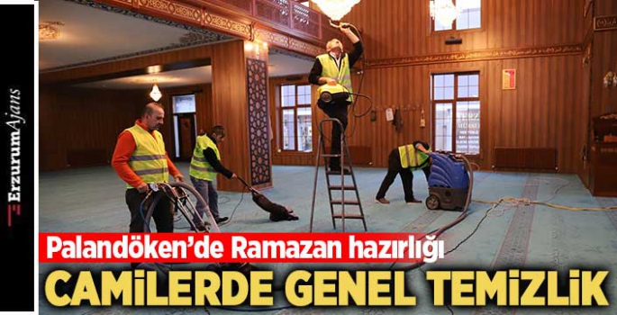 Palandöken'de camiler Ramazan'a hazır