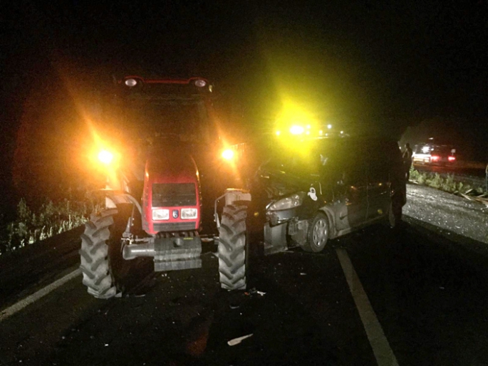 Pasinler'de trafik kazası: 1 ölü 3 yaralı