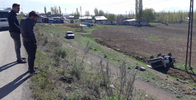 Pasinler'de trafik kazası: 1 yaralı