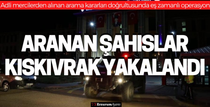 Polis aranan 6 şahsı yakaladı