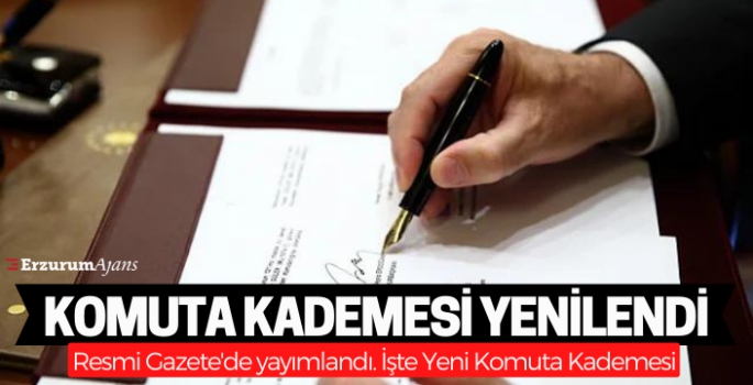 Resmi Gazete'de yayımlandı! İşte yeni kademe