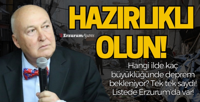 Tek tek saydı! Hangi ilde kaç büyüklüğünde deprem bekleniyor?