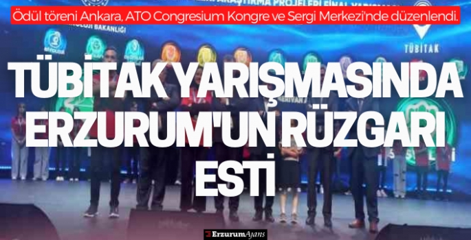 TÜBİTAK yarışmasında Erzurum'u gururlandırdılar