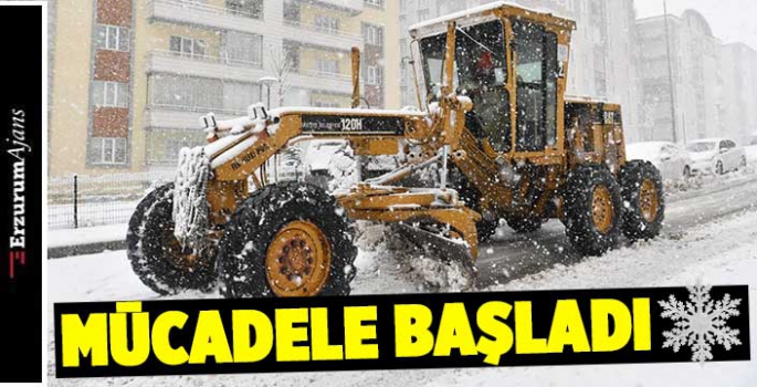 Yakutiye'de kar mesaisi başladı