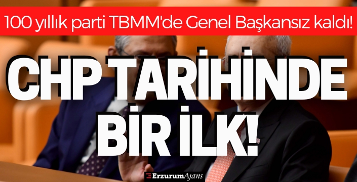 100 yıllık parti TBMM'de Genel Başkansız kaldı!