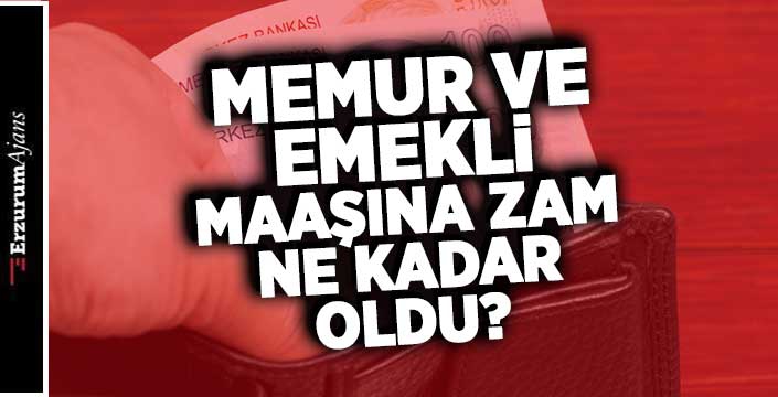 2022 memur ve emekli maaş zam oranı belli oldu