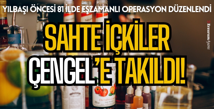 23 ton sahte içki ele geçirildi