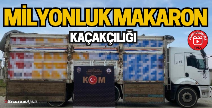 3,5 milyon liralık makaron kaçakçılığı