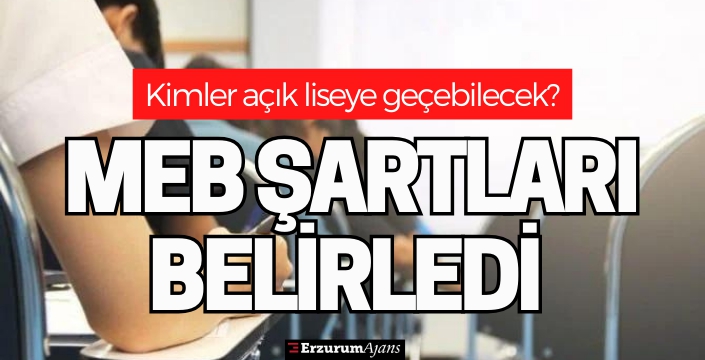 Açık liseye geçiş şartları belli oldu