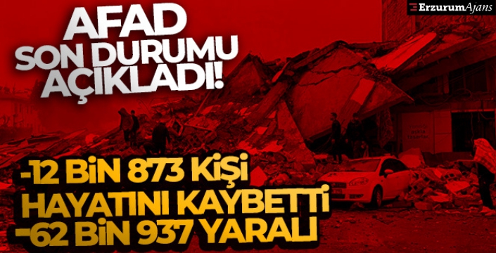 AFAD son durumu açıkladı: 12 bin 873 vatandaşımız hayatını kaybetti