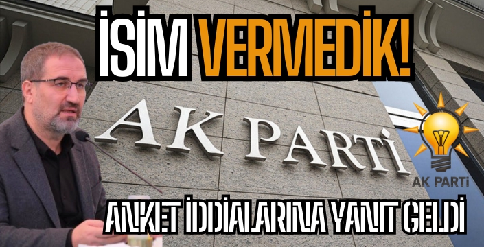 AK Parti'den anket açıklaması! Açık operasyon ve manipülasyon