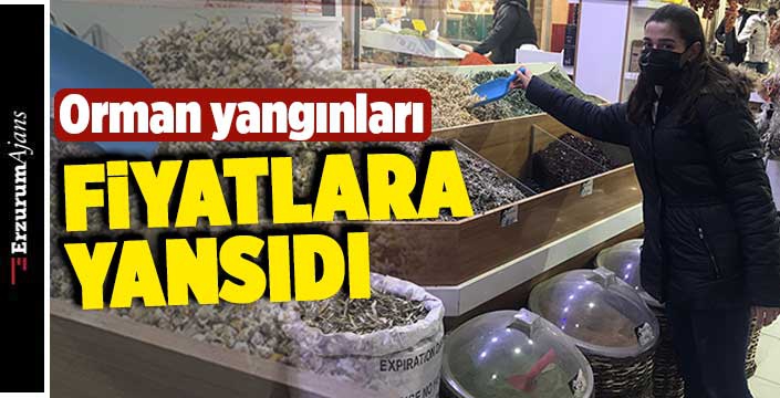 Akdeniz'deki yangınlar, bitki çaylarının fiyatını artırdı