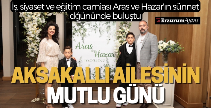 Aksakallı ailesinin mutlu günü