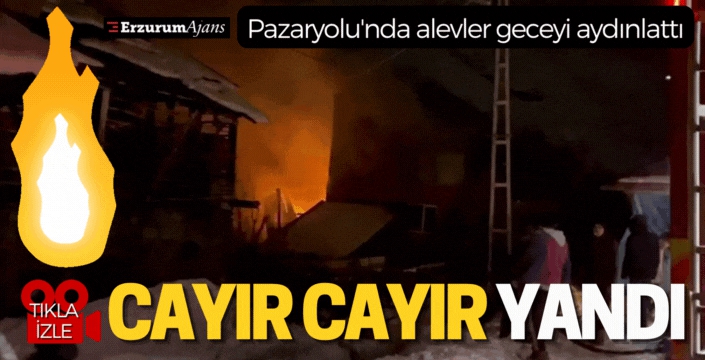 Bir kıvılcımla kül oldu
