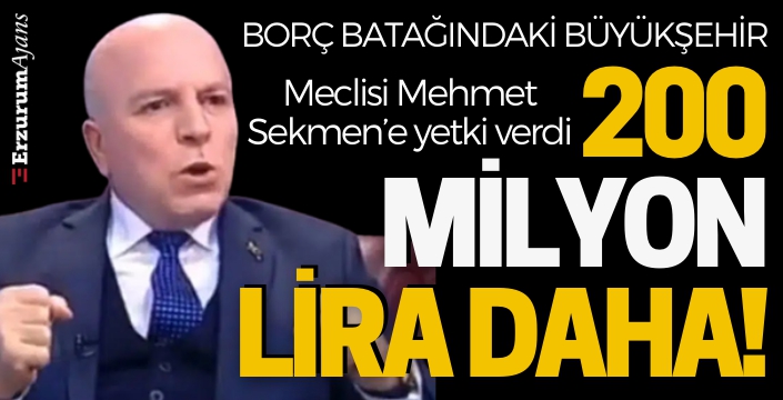 Büyükşehir Belediyesi yine borçlanıyor
